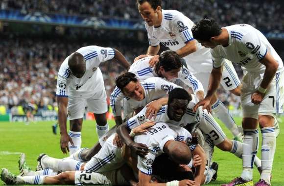 Real Madrid C.F. Celebrating Victory