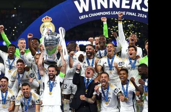 Real Madrid C.F. Champions 2024 - HD Soccer Wallpaper