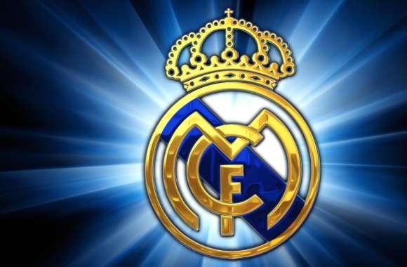 Real Madrid CF Emblem HD Desktop Wallpaper