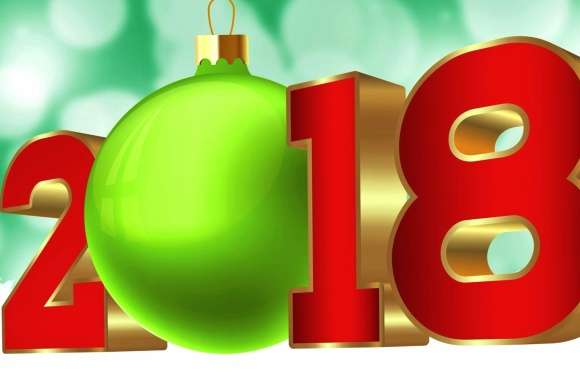 Red Green Christmas Ornaments New Year Holiday New Year 2018