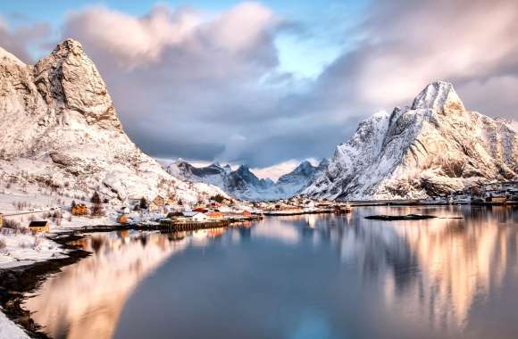 Reine Village Mountain Norway Photography Lofoten