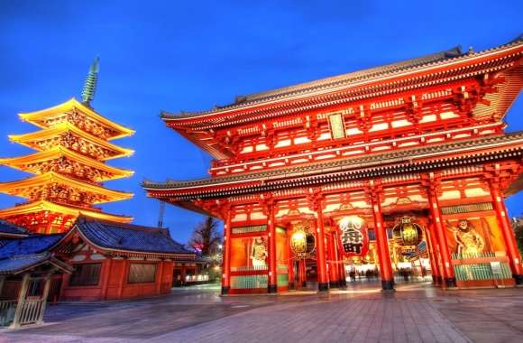 Religious Asakusa Kannon Temple