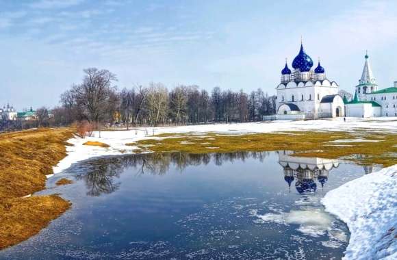 Religious Cathedral Of The Nativity In Suzdal