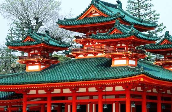 Religious Heian Shrine wallpapers hd quality