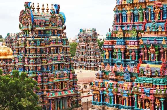 Religious Meenakshi Amman Temple Wallpaper