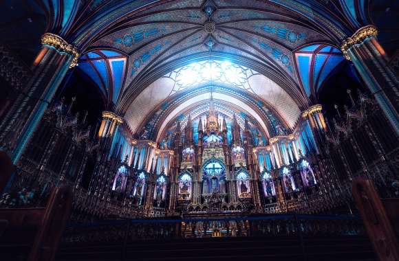 Religious Notre-Dame Basilica Of Montreal