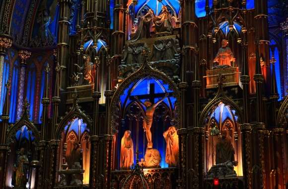 Religious Notre-Dame Basilica Of Montreal Wallpaper