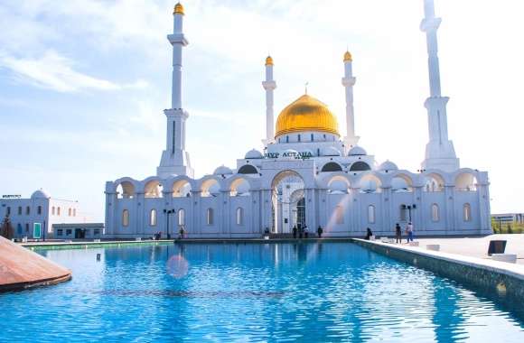 Religious Nur-Astana Mosque wallpapers hd quality