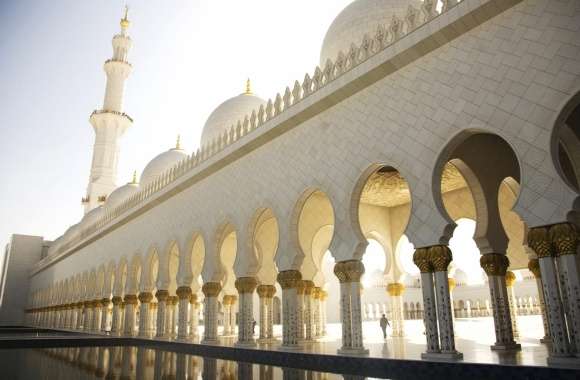 Religious Sheikh Zayed Grand Mosque Wallpaper