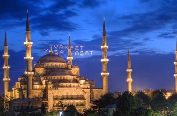 Religious Sultan Ahmed Mosque Wallpaper