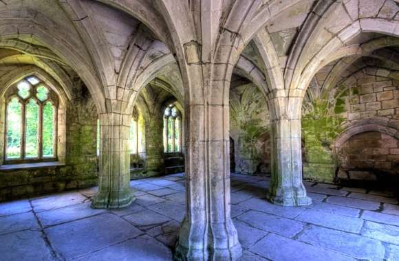 Religious Valle Crucis Abbey Wallpaper