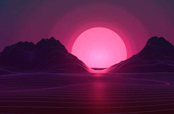 Retro Sun Wave -