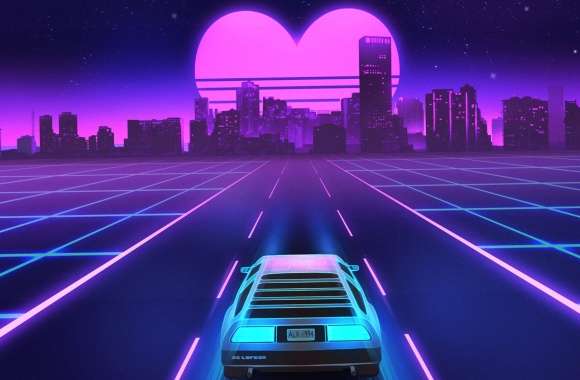 Retro Wave Heartbeat