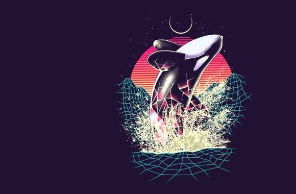 Retro Wave Orca