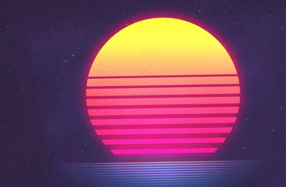 Retro Wave Sunset