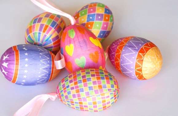 Ribbon Colorful Easter Egg Holiday Easter