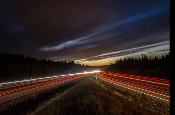 Road Light Night Photography Time Lapse wallpapers hd quality