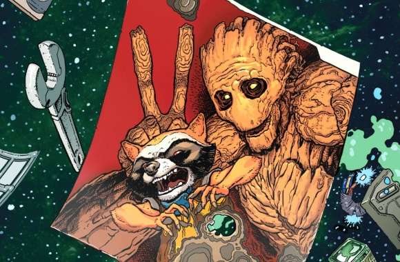 Rocket Raccoon & Groot Guardians of the Galaxy Comic