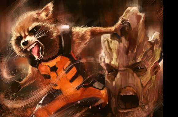 Rocket Raccoon and Groot - Guardians of the Galaxy