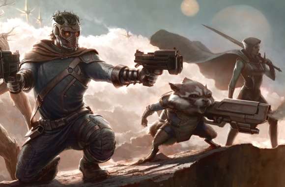 Rocket Raccoon Star Lord Comic Guardians Of The Galaxy