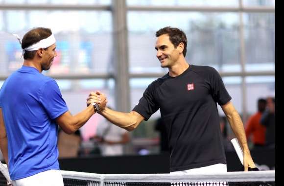 Roger Federer Rafael Nadal Tennis Sports