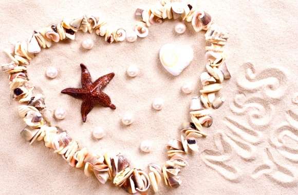 Romantic Beach Heart