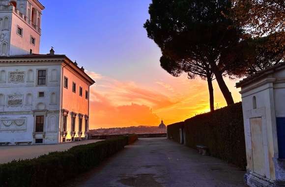 Rome Sunset Italy Landscape Photography