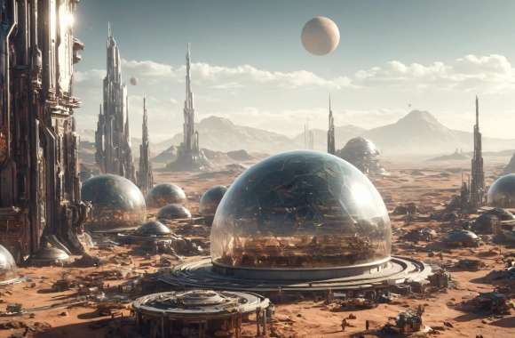 Sci-Fi Mars Colony wallpapers hd quality