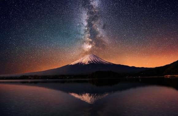 Sci-Fi Skies Over Fuji A Stellar