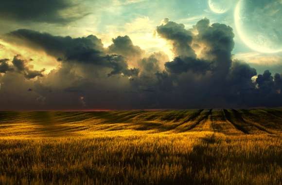 Sci-Fi Skyscape Field wallpapers hd quality