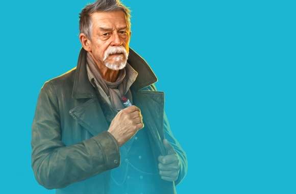Sci Fi Beard Blue Old John Hurt TV Show Doctor Who (2005)