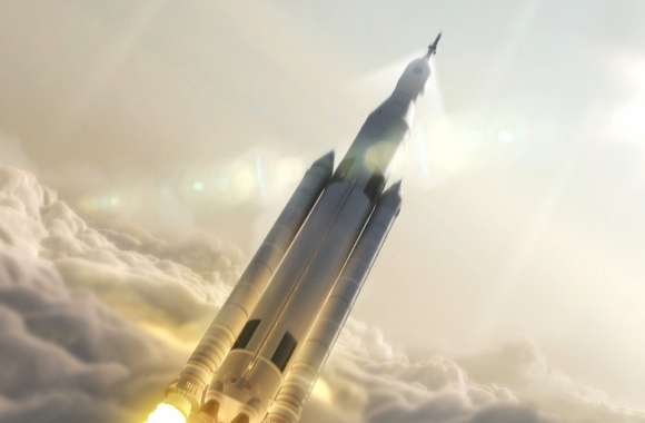 Sci Fi Rocket Launch -