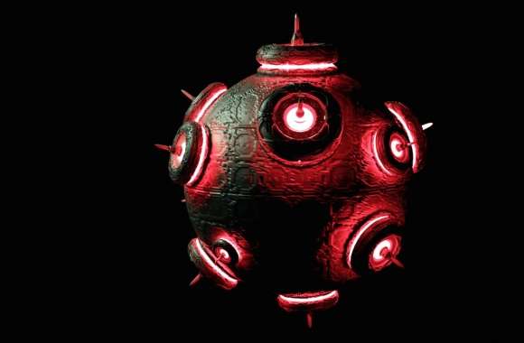 Sea Mine Artistic 3D Art