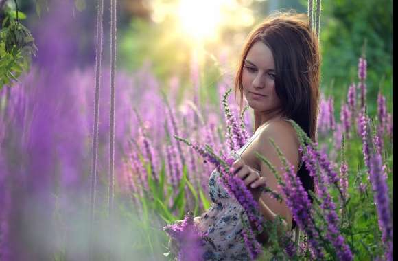 Serene Beauty in Lavender Fields -