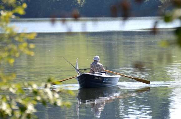 Serene Fishing at the Lake -