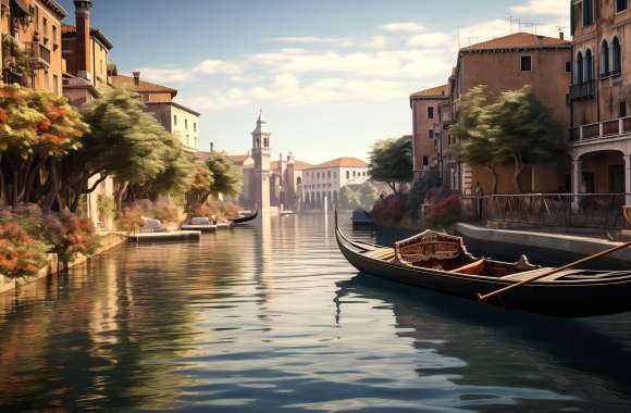 Serene Gondola Ride on River