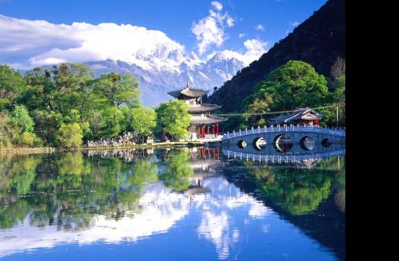 Serene Japanese Landscape wallpapers hd quality