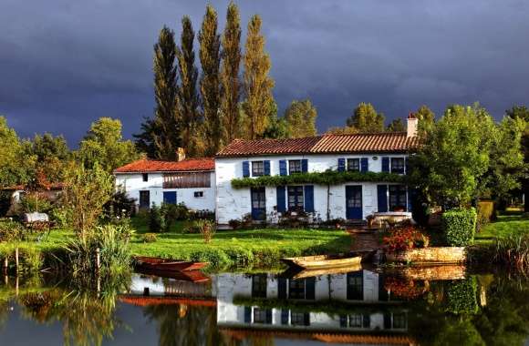 Serene Reflections A Charming of a Lakeview Mansion