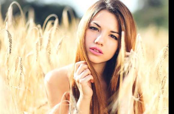 Serenity in the Fields - Asian Woman