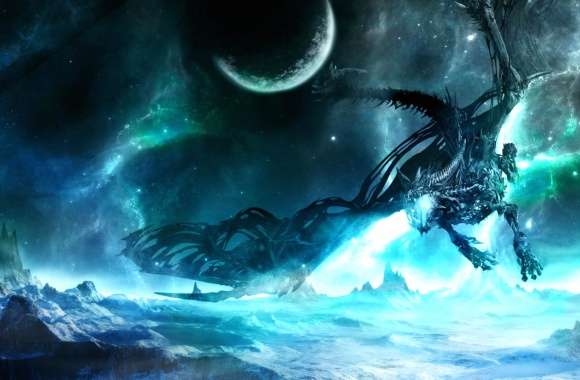 Sindragosa Soars HD Fantasy Wallpaper from World of Warcraft wallpapers hd quality