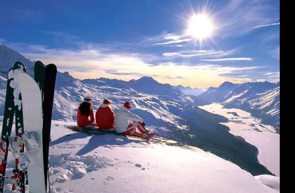 Skiing Adventure in Stunning Mountain Landscapes