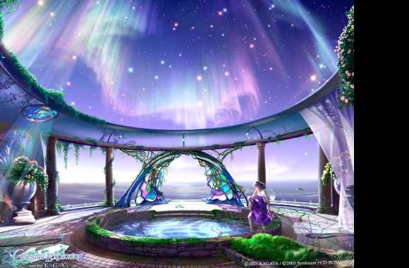 Sky Star Aurora Borealis Artistic Fantasy Wallpaper