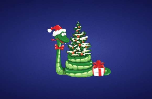 Snake Christmas Tree Holiday Christmas