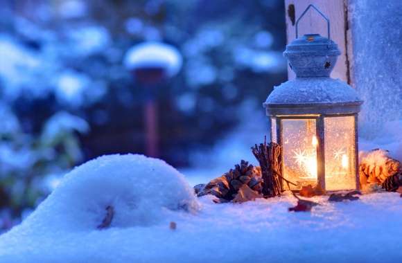 Snowy Lantern Christmas