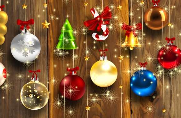Sparkles Colorful Colors Christmas Ornaments Holiday Christmas