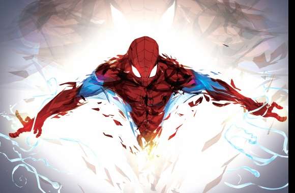 Spider-Man in Action HD Comic Wallpaper