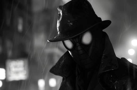 Spider-Man Noir – Dark & Gritty Comic Style Background