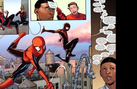 Spider Man Miles Morales Peter Parker Comic Ultimate Spider-Man