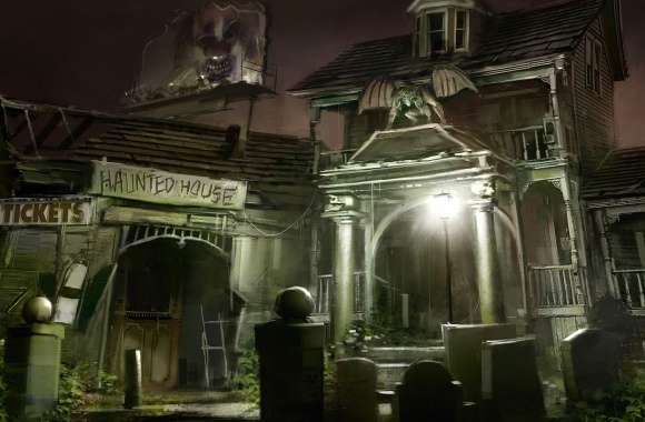 Spooky Nights of a Haunted House wallpapers hd quality
