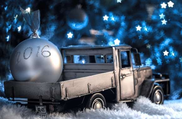 Star Blue Ball Decoration Car New Year 2016 Christmas Ornaments Toy New Year Holiday Christmas